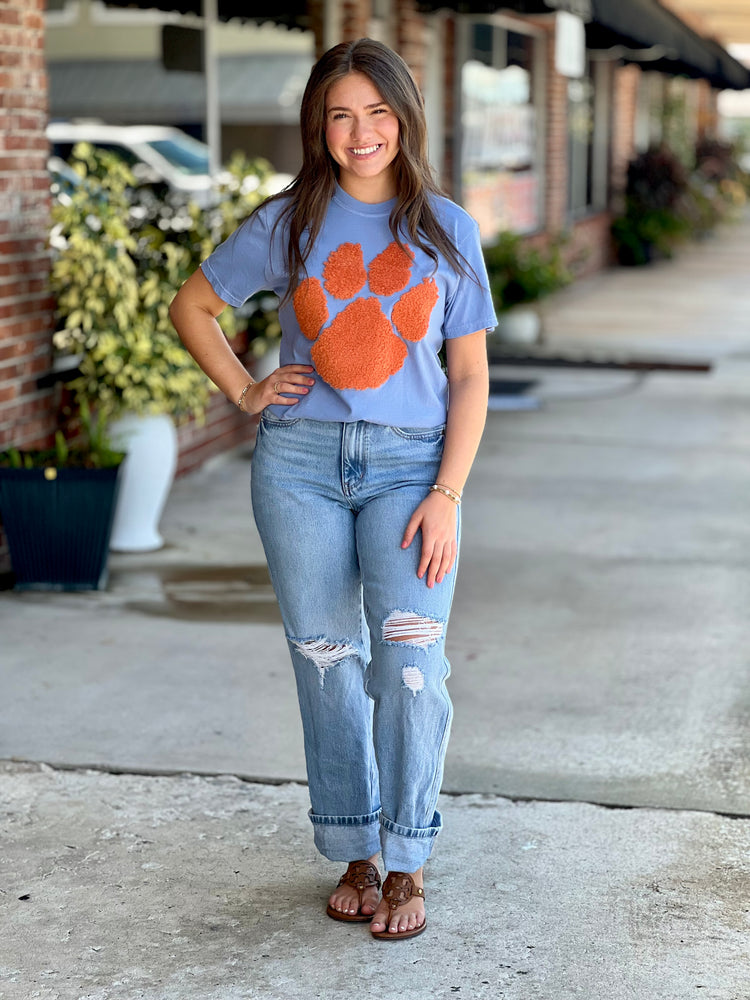 Orange Paw Fluffy Tee