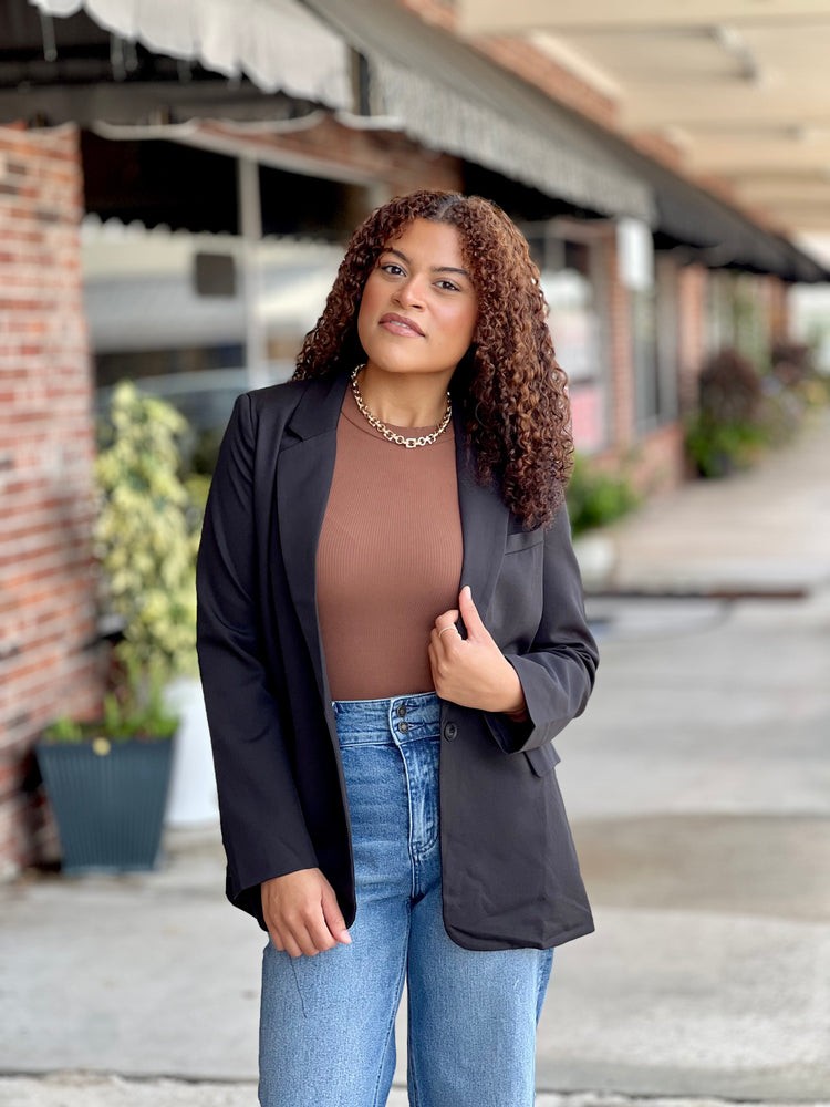 Back To The Basic Sweater Knit Bodysuit