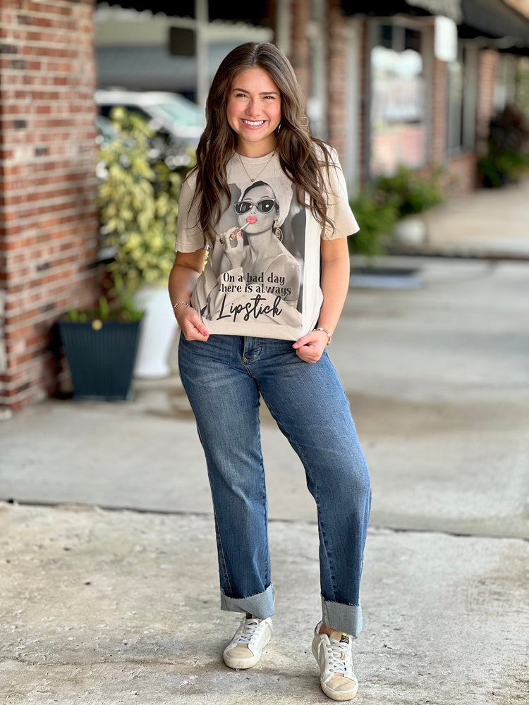 On a Bad Day There is Always Lipstick Tee