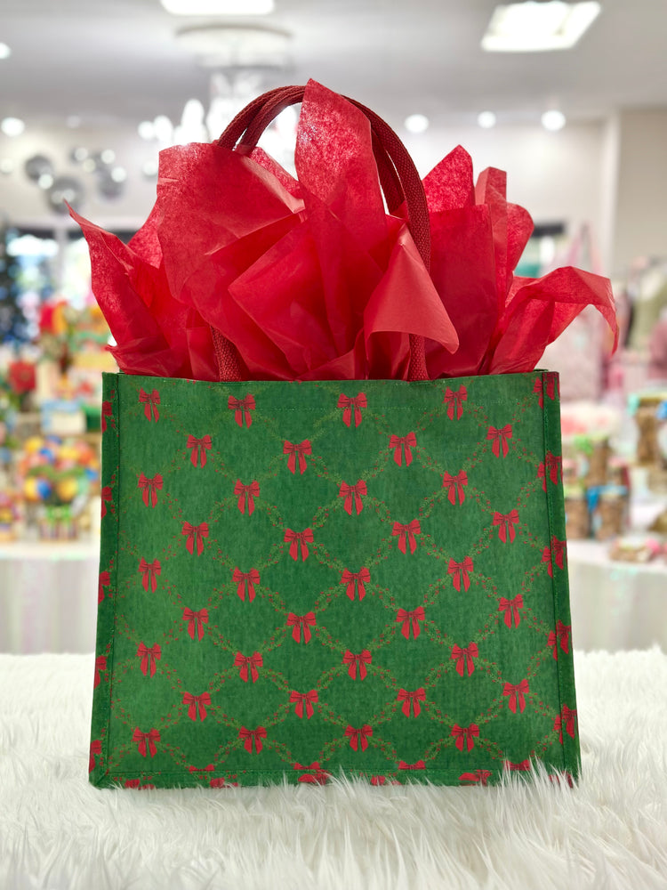 Holiday Trellis Tote Bags