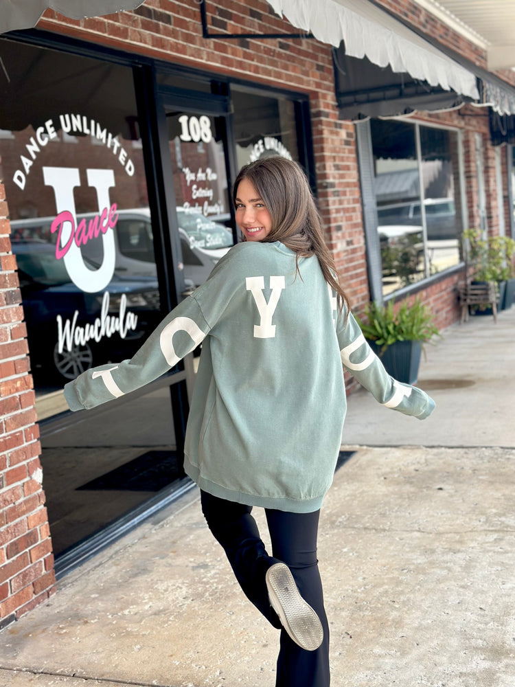 Joyful Oversized Sweatshirt-