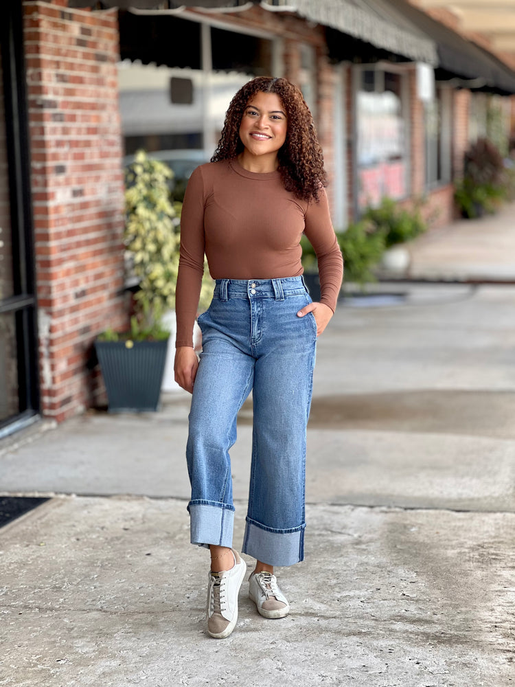 Back To The Basic Sweater Knit Bodysuit