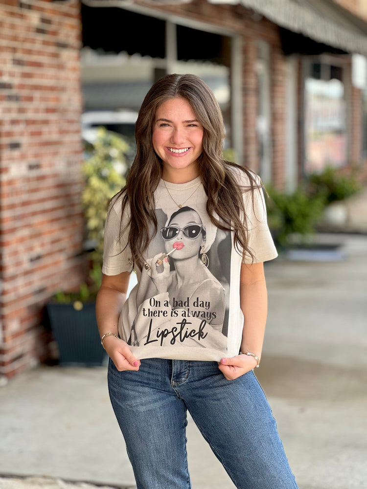 On a Bad Day There is Always Lipstick Tee