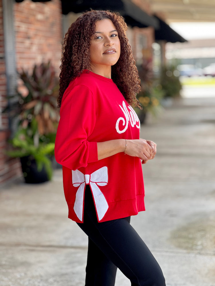 Lakelyn Merry Bow Sweatshirt