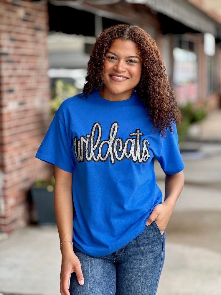 Wildcats Sequin Patch Tee