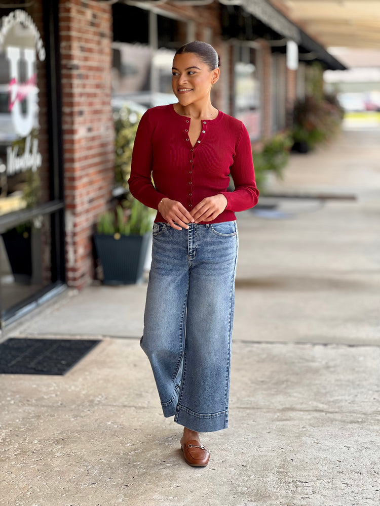 Indigo Dream HW Wide Leg Jean