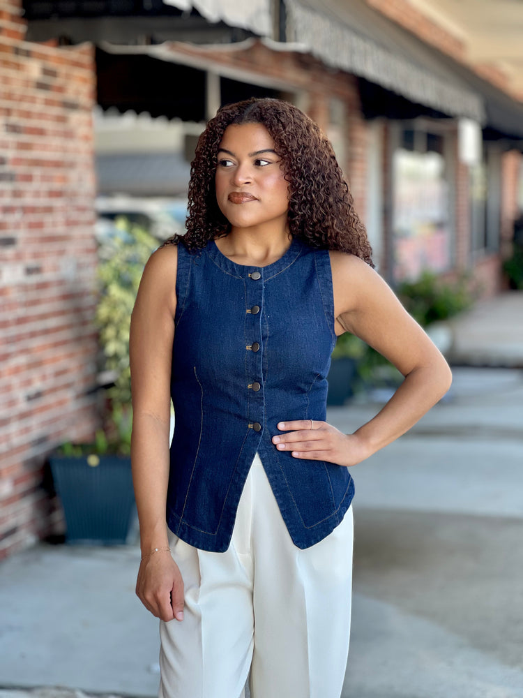 Sunset Saloon Denim Vest
