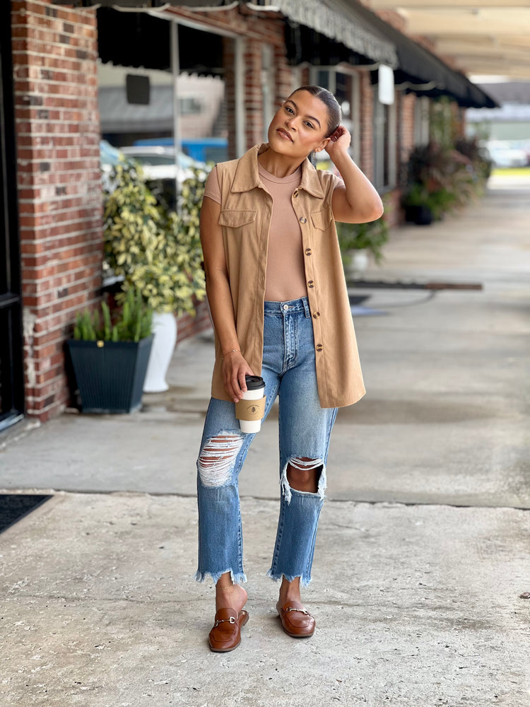 Perfectly Worn 90s HW Cropped Jean