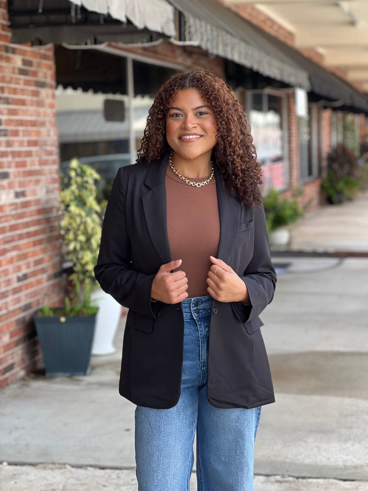 Black Long Sleeve Blazer