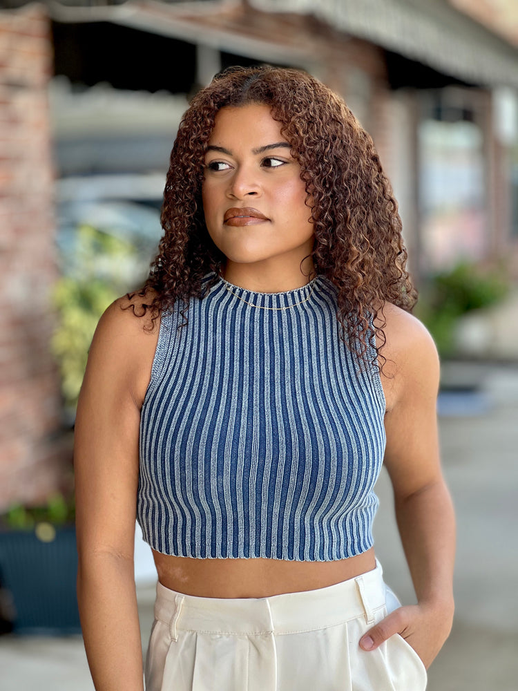 Sleeveless Sweater Knit Top