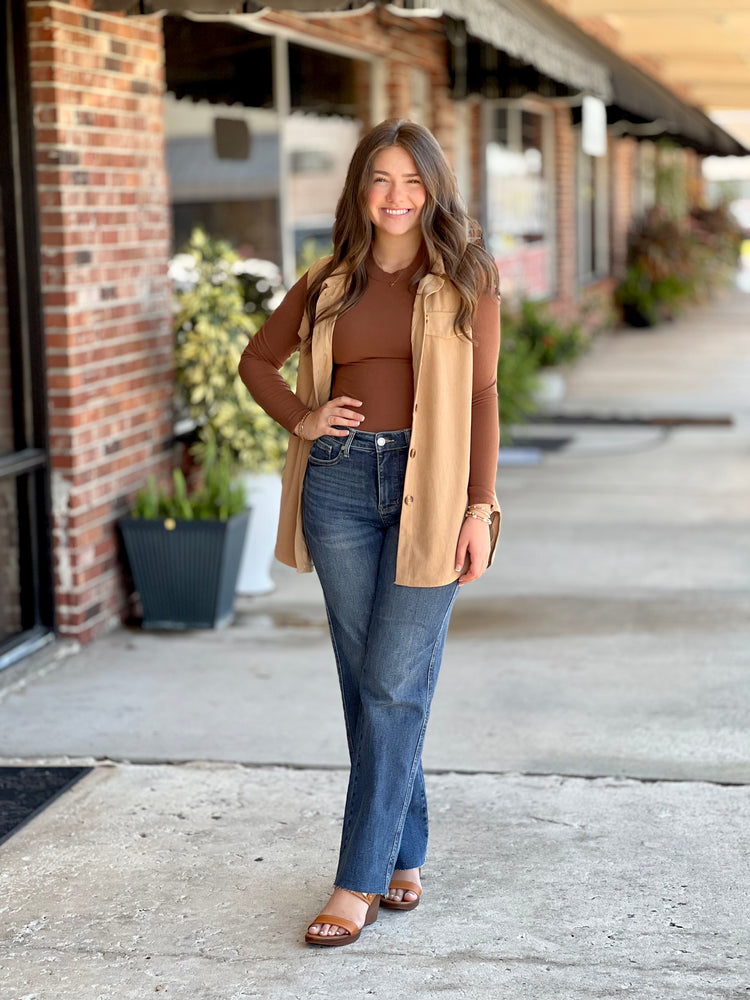 Cover Me Up Corduroy Buttoned Vest