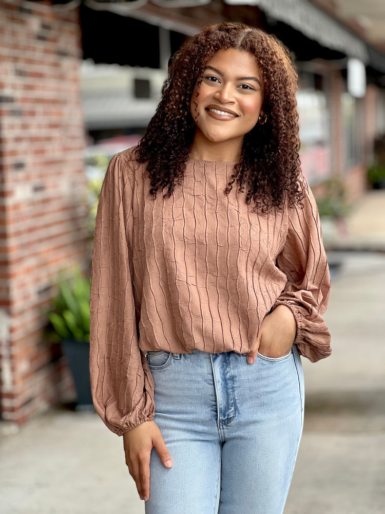 Siena Sunset Textured Top