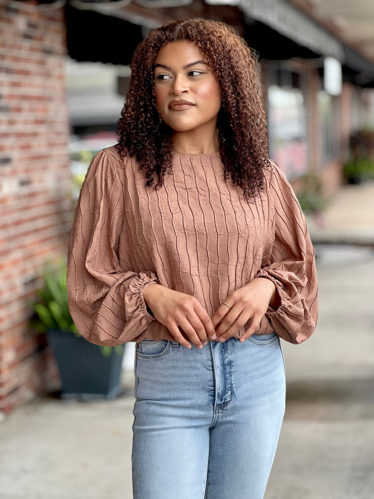Siena Sunset Textured Top