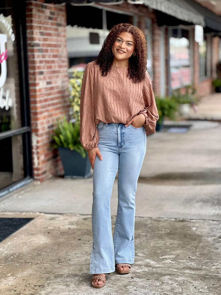 Siena Sunset Textured Top