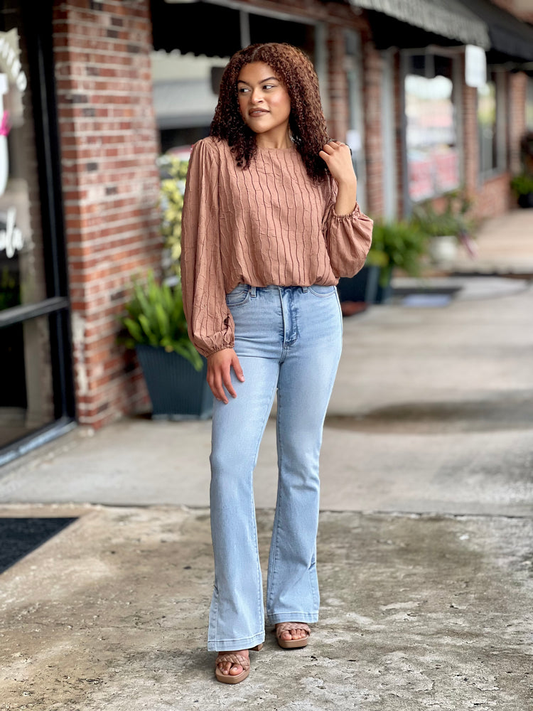 Siena Sunset Textured Top