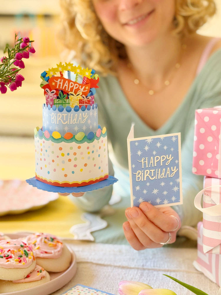 Fresh Cut Paper  - Mini Confetti Birthday Cake  Pop Up Card