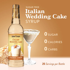 Jordan's Skinny Mixes - Sugar Free Italian Wedding Cake Syrup