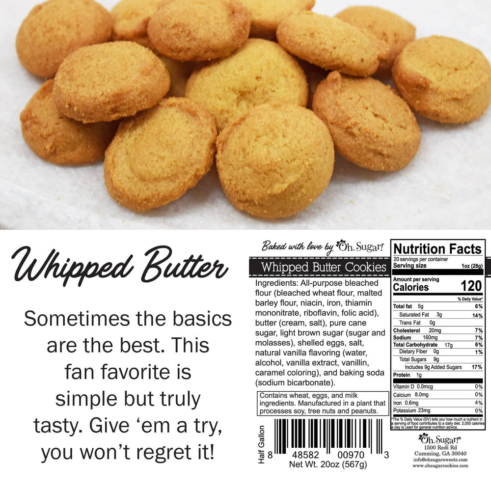 Oh, Sugar!  Half Gallons Cookies