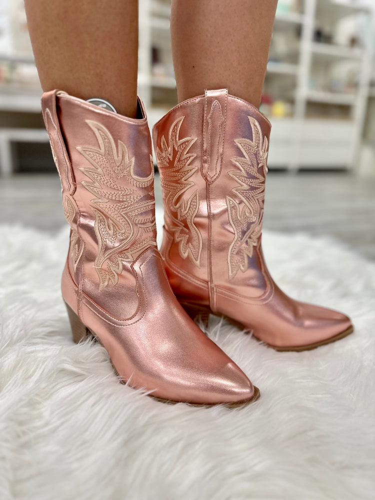 
            
                Load image into Gallery viewer, Kendra Rose Gold Boot
            
        