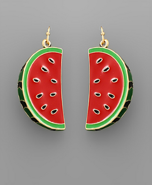 Watermelon Slice Earrings