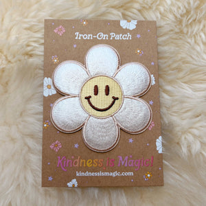 
            
                Load image into Gallery viewer, Kindness is Magic - Smiley Daisy Patch
            
        