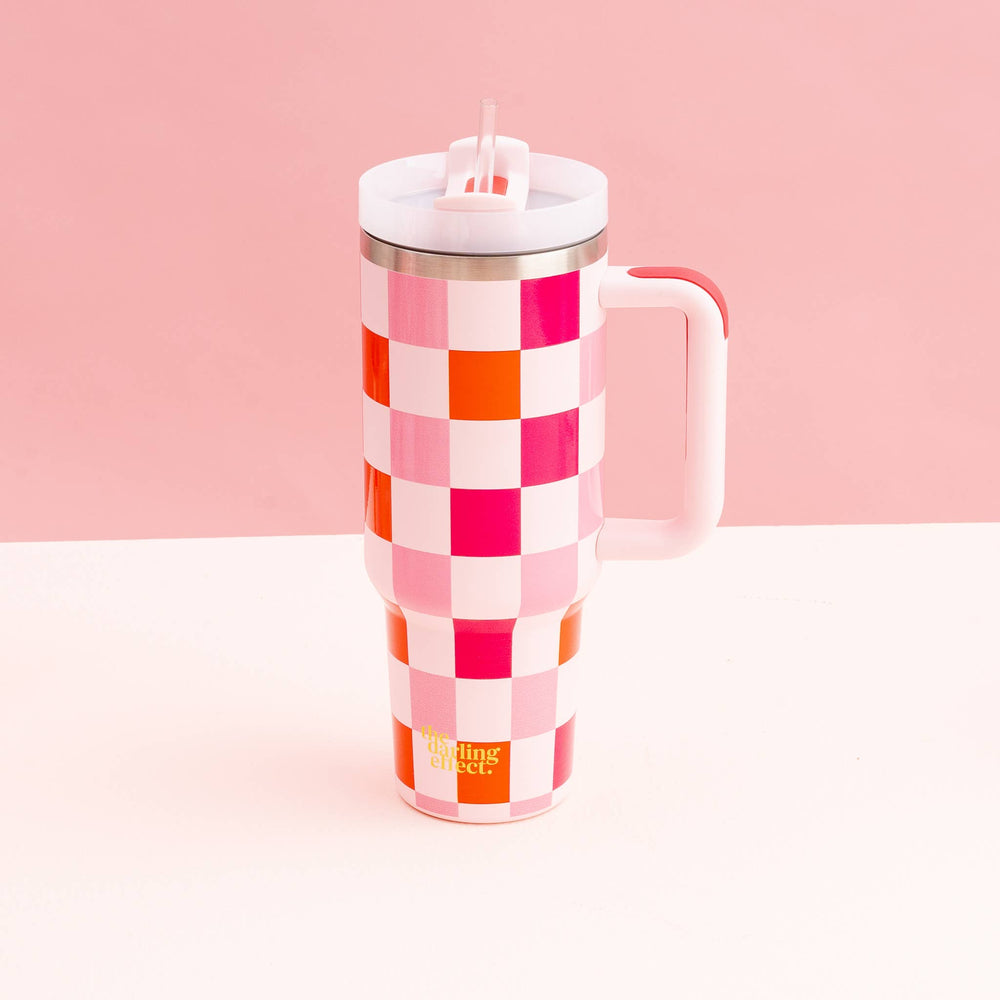
            
                Load image into Gallery viewer, Take Me Everywhere Tumbler - Sweetheart Check
            
        