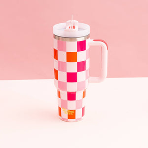 
            
                Load image into Gallery viewer, Take Me Everywhere Tumbler - Sweetheart Check
            
        