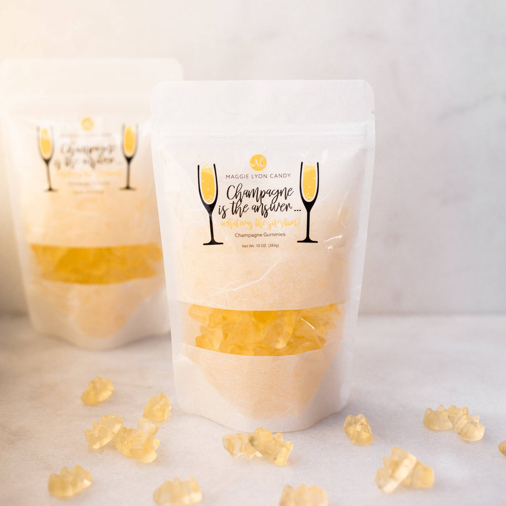 
            
                Load image into Gallery viewer, Valentine&amp;#39;s 10oz Cocktail Gummies - Champagne Is The Answer
            
        