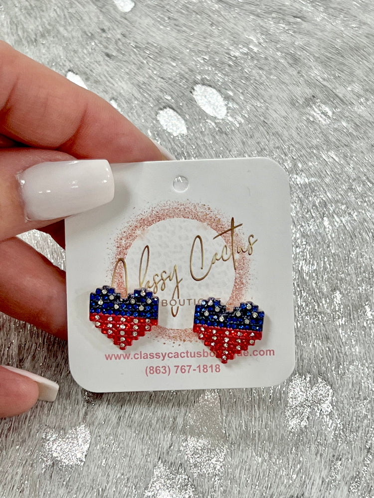 
            
                Load image into Gallery viewer, American Sweetheart Studs
            
        